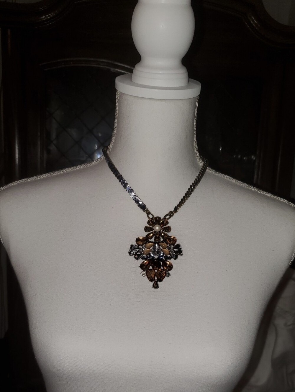Anthropologie Necklace Jewel Necklace Vintage Anthropologie Jewelry Necklace New - Picture 8 of 12